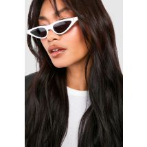 Lunettes De Soleil À Monture Blanche - One Size, Blanc