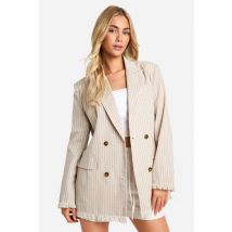 Blazer À Franges - Beige - 40, Beige