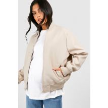 Maternité - Bomber De Grossesse En Laine - Blanc Cassé - 36, Blanc Cassé