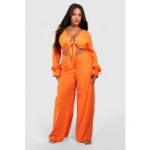Grande Taille - Combinaison À Manches Longues - Orange - 50, Orange