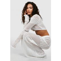 "Petite" - Jupe Longue En Maille - Blanc - L, Blanc