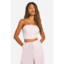 Top Bandeau Fleuri - Rose - 44, Rose