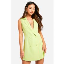 Robe Blazer Croisée Courte - Jaune Citron - 42, Jaune Citron