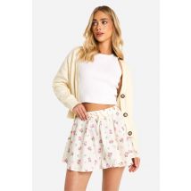 Jupe Longue Fleurie - Blanc - 36, Blanc