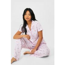 "Petite" - Ensemble À Manches Courtes Et Imprimé Cerise - Rose - 44, Rose