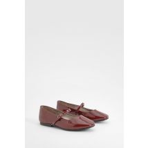 Ballerines Babies Vernies - Rouge Bordeaux - 37, Rouge Bordeaux