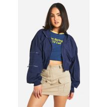 Veste Coupe-Vent Zippée - Bleu Foncè - M, Bleu Foncè