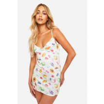 Nuisette À Imprimé Fruit - Jaune - 36, Jaune