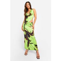 Ensemble Avec Débardeur Fleuri Et Jupe Longue - Citron Vert - 36, Citron Vert