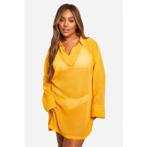 Grande Taille - Tunique De Plage - Orange - 48, Orange