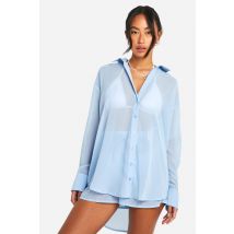 Ensemble Avec Chemise Et Short - Bleu Ciel - S, Bleu Ciel