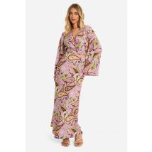 Ensemble À Imprimé Cachemire Avec Jupe Longue Et Manches Évasées - Multicolore - 34, Multicolore