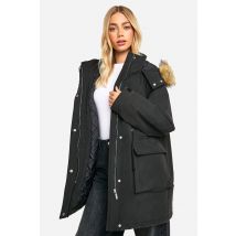Parka À Capuche - Noir - 38, Noir