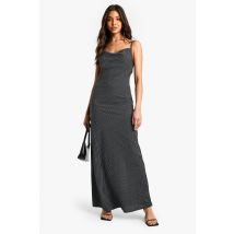 Robe Longue À Pois - Noir - 40, Noir