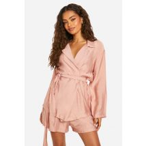 Chemise Longue Nouée - Rose Poudré - 38, Rose Poudré