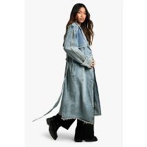 Trench En Jean À Ceinture - Déchiré - 42, Déchiré