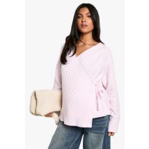 Maternité - Cardigan De Grossesse En Maille Douce - Rose - 42, Rose