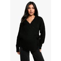 Maternité - Cardigan De Grossesse En Maille Douce - Noir - 40, Noir