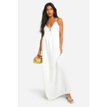 Maternité - Robe Longue De Grossesse À Bretelles - Blanc - 40, Blanc