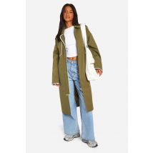 "Petite" - Trench Contrastant - Vert - 42, Vert