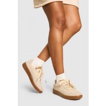 Baskets À Empiècement Contrastant - Beige - 36, Beige