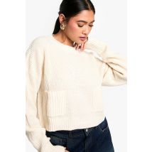 Pull En Laine Duveteuse - Blanc Cassé - S, Blanc Cassé