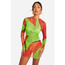 Robe De Plage Fleurie - Vert - M, Vert