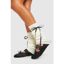 Legging En Maille À Nœud - Blanc Cassé - One Size, Blanc Cassé