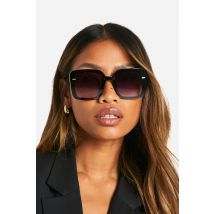 Lunettes De Soleil Oversize Carrées - Noir - One Size, Noir