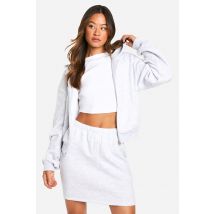 "Tall" - Survêtement Zippé Avec Mini-Jupe - Gris - 40, Gris