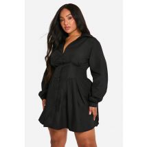 Grande Taille - Robe Corset - Noir - 56, Noir