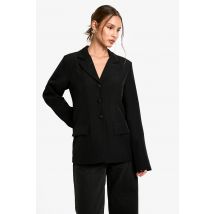 Blazer Boutonné Habillé - Noir - 36, Noir