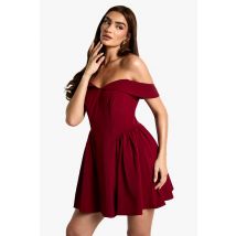 Robe Patineuse À Col Bateau - Plume - 46, Plume