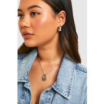 Lot De Boucles D'Oreilles Avec Pendentif Argenté Et Boucles D'Oreilles - Gris - Argent - One Size, Gris - Argent