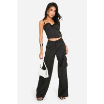 Pantalon Cargo Léger - Noir - 38, Noir