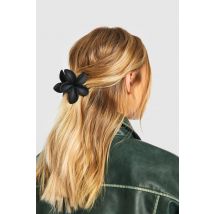 Pince À Cheveux Fleurie - Noir - One Size, Noir