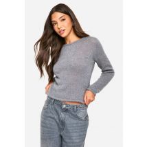 Pull Tricoté Doux - Gris - S, Gris
