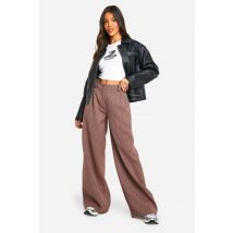 Pantalon Large À Carreaux - Rouge - 36, Rouge