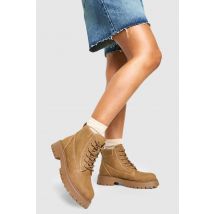 Chaussures De Randonnée À Lacets Et Semelle Épaisse - Beige - 36, Beige