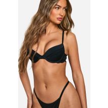 Soutien-Gorge À Balconnet Et Dentelle - Noir - 34B, Noir