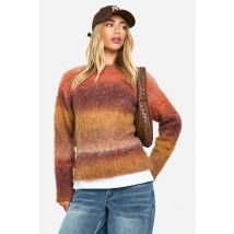 Pull En Maille Duveteuse - Multicolore - M, Multicolore