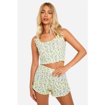 Ensemble De Pyjama Avec Débardeur Et Short - Citron - 42, Citron