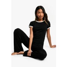 T-Shirt Confort À Manches Courtes - Noir - 36, Noir