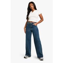 Jean Large - Bleu - 34, Bleu
