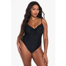 Grande Taille - Maillot De Bain À Armatures - Noir - 46, Noir