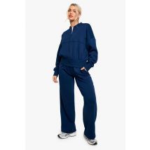 Survêtement À Ourlet Zippé Avec Bomber - Bleu Foncè - Xl, Bleu Foncè