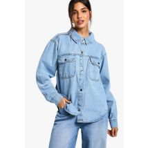 Chemise Oversize En Jean - Lumière Délavée - 42, Lumière Délavée