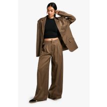 Pantalon Large - Marron Moka - 38, Marron Moka