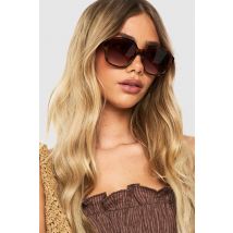Lunettes De Soleil Oversize Écaille De Tortue - Marron - One Size, Marron