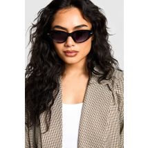 Lunettes De Soleil Œil De Chat Argentées - Noir - One Size, Noir